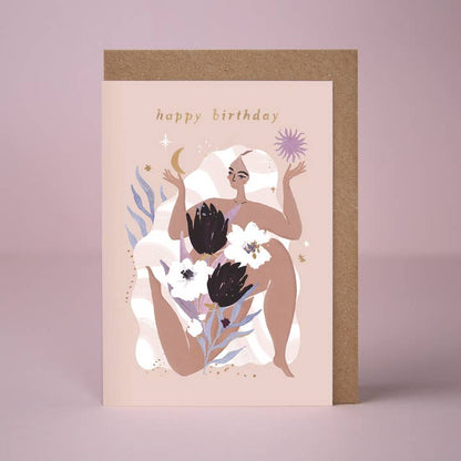 Virgo Star Sign Maiden Zodiac Birthday Card