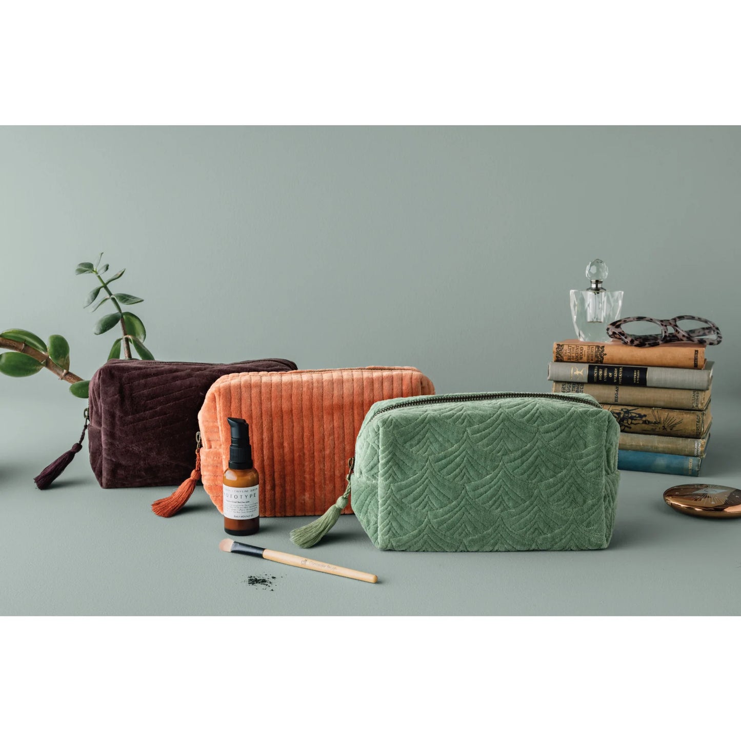 Jade Quilted Cosm Bag