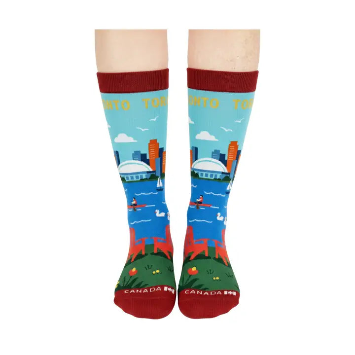 Toronto Scenic Skyline Crew Socks (Small)