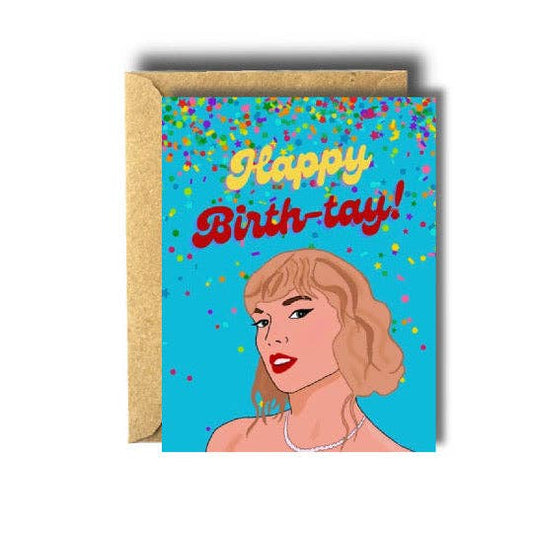 Taylor Swift Happy Birth-tay Birthday CardI