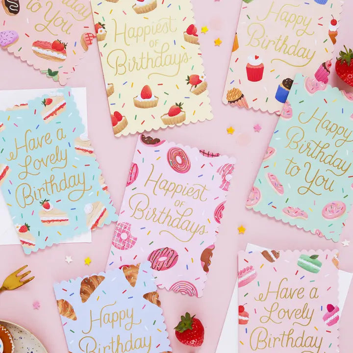 Strawberry Tart Birthday Card