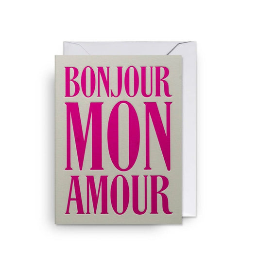 Mini Bonjour Mon Amour Card