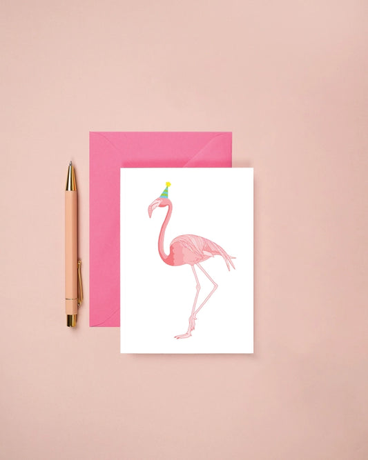 Flamingo Birthday Card