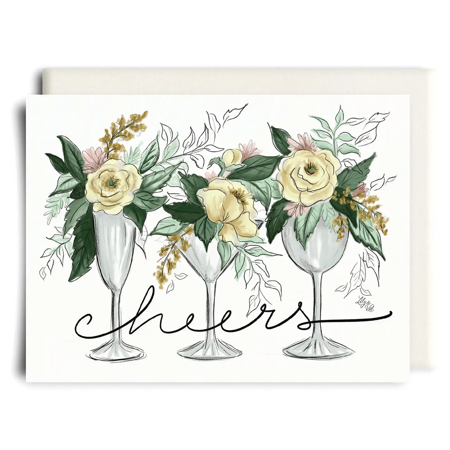 Cheers Wedding Greeting Card