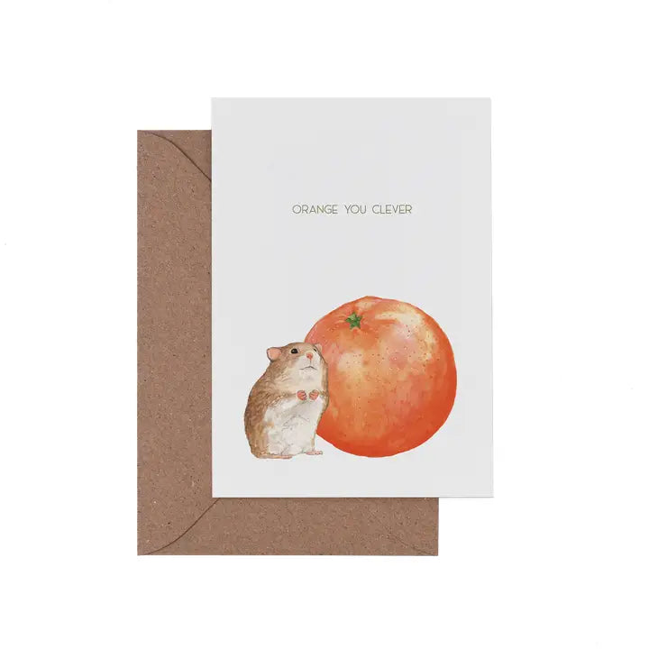 Orange You Clever Card