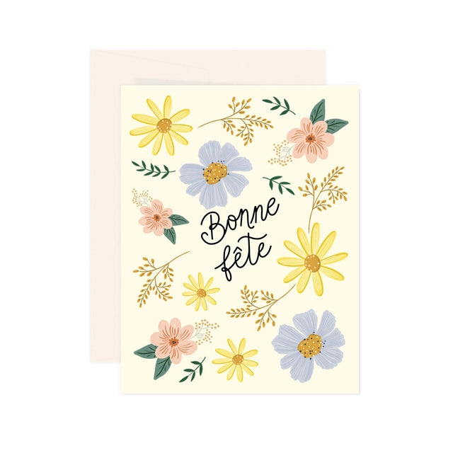 Flourish Bonne Fete Card