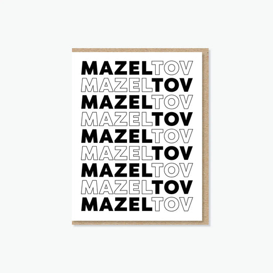 Mazel Tov Congratulations Card