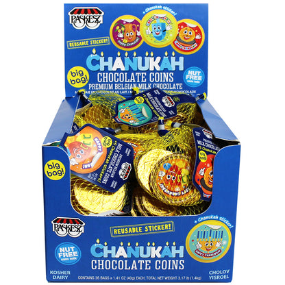 Milk Chocolate Hanukkah Gelt Large Bag