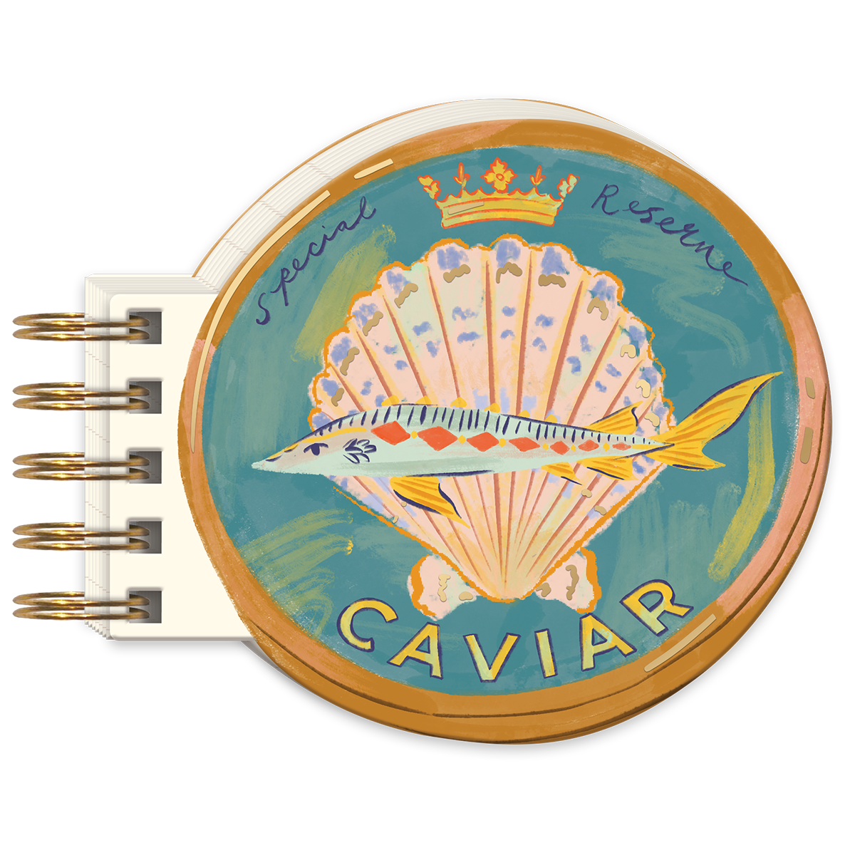 Caviar Spiral Notepad