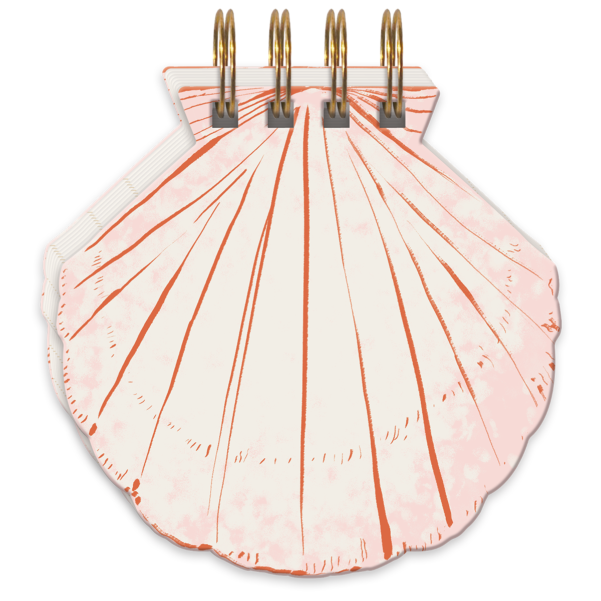 Mediterranea Shell Spiral Notepad