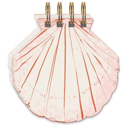 Mediterranea Shell Spiral Notepad