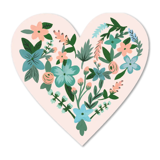 S73 Flower Heart Sticker