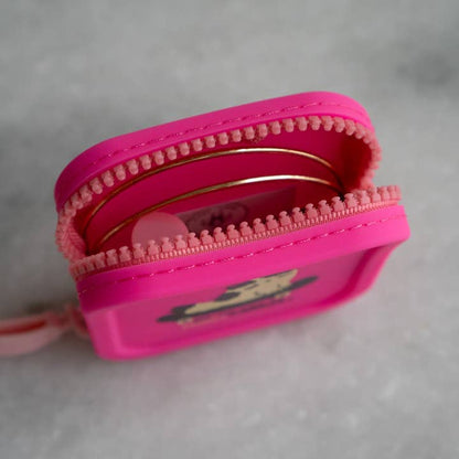 Overreact Zipper Silicone Coin Pouch