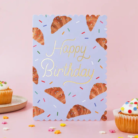 Croissant Birthday Card