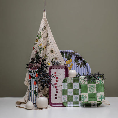 Organic Cotton Tea Towel Wildflowers