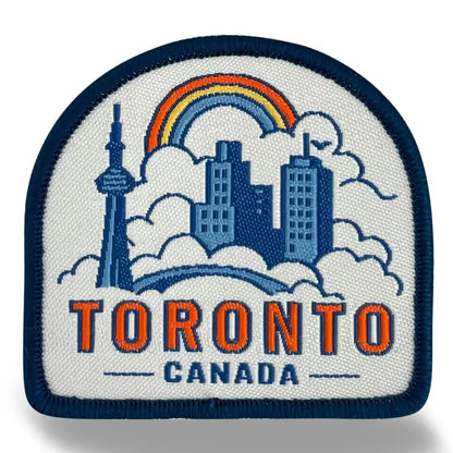 Toronto Canada Arch-Shaped Iron-On Woven Patch