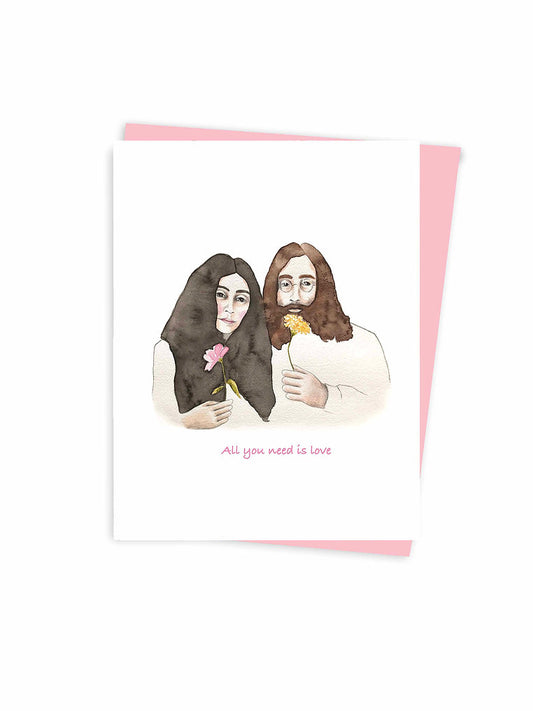 John & Yoko Card