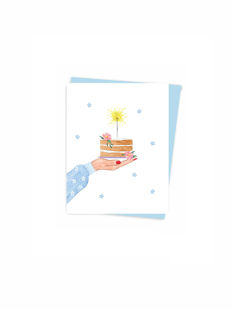 Mini Card Birthday cake