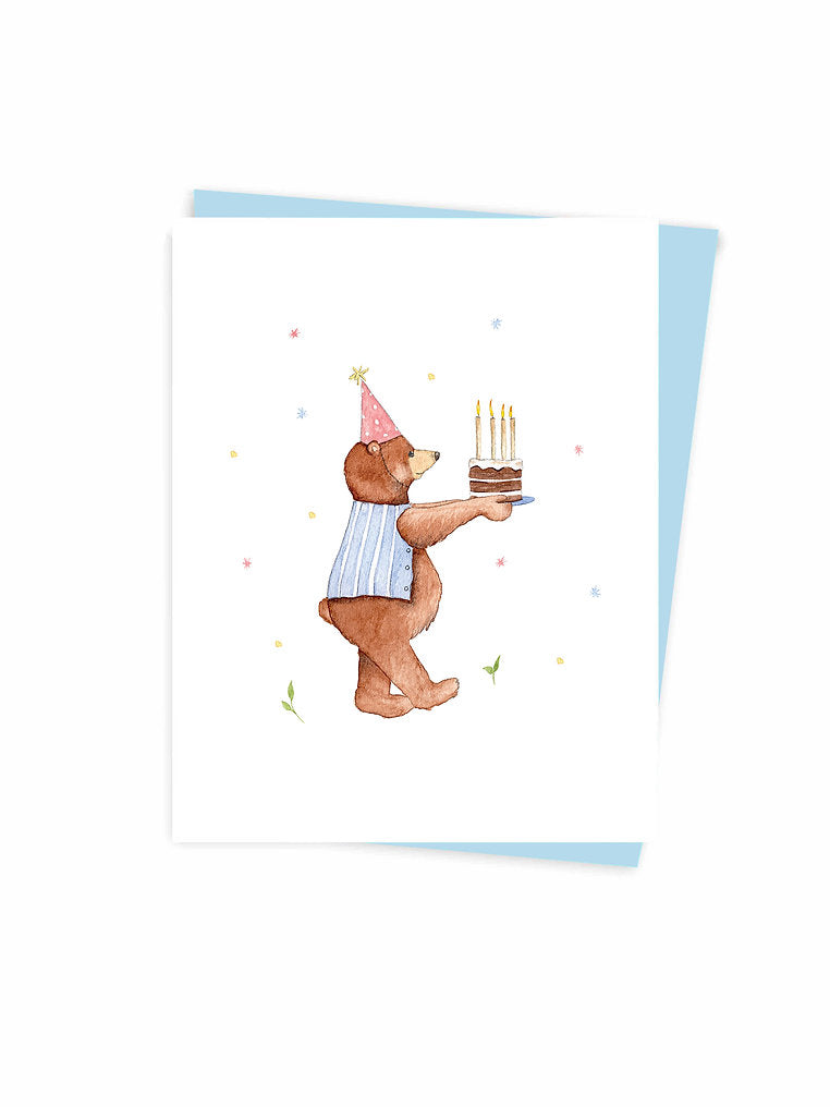 The Bear Brings The Cake Card