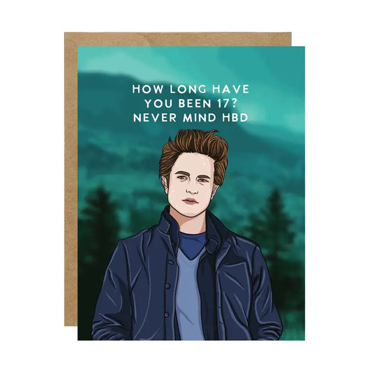 Edward Twilight Pop Culture Birthday Card