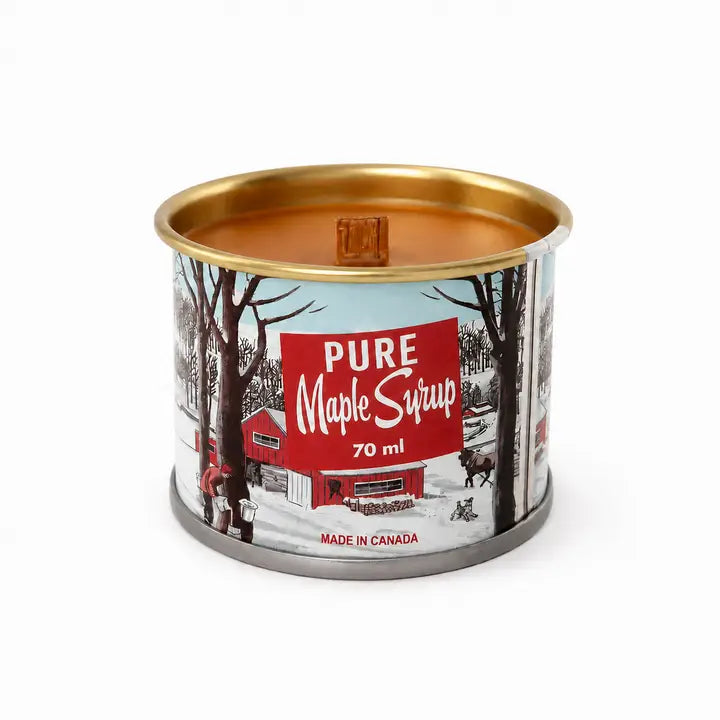 Mini Maple Syrup Woodwick Tin Candle