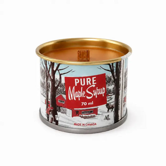 Mini Maple Syrup Woodwick Tin Candle