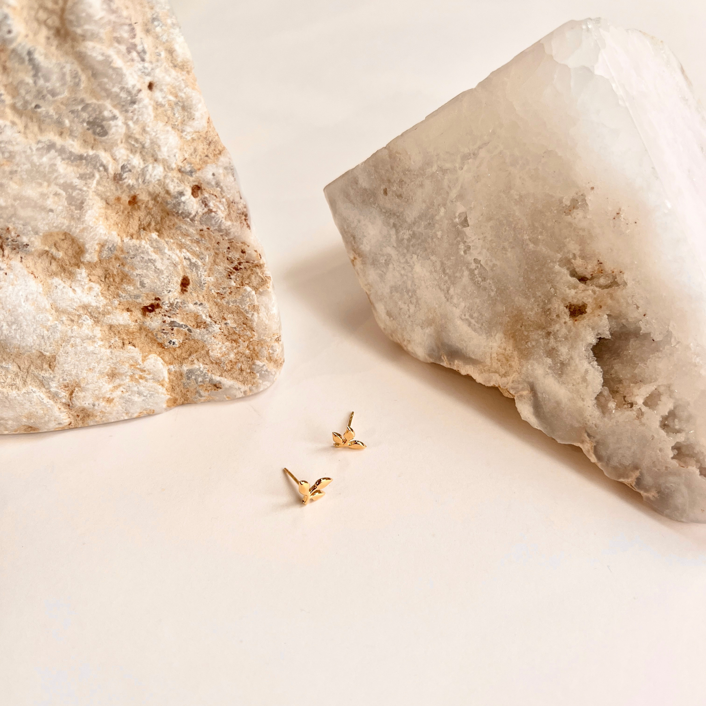 Branch Stud Gold Vermeil