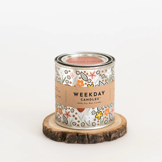 Paint Tin Candle | Home Decor | Tobacco Flower | Vanilla 8oz