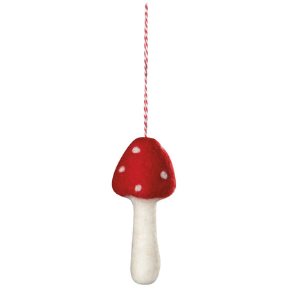 Felt Toadstool Ornament
