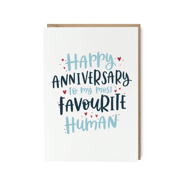 Favourite Human Anniversary Card