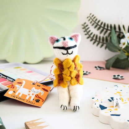 Salvador Catli Art Cat Felt Decoration