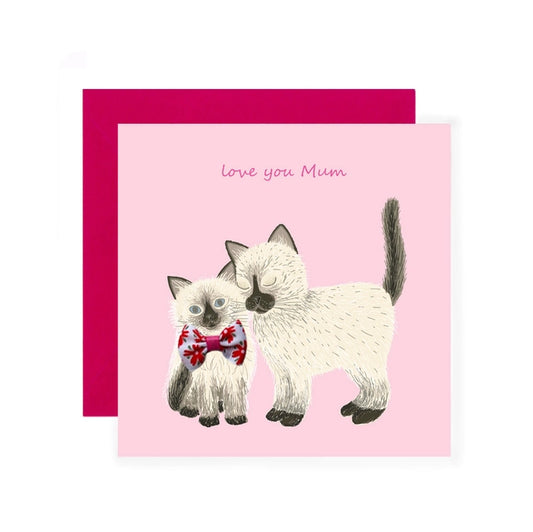 Love you Mum Cats Card