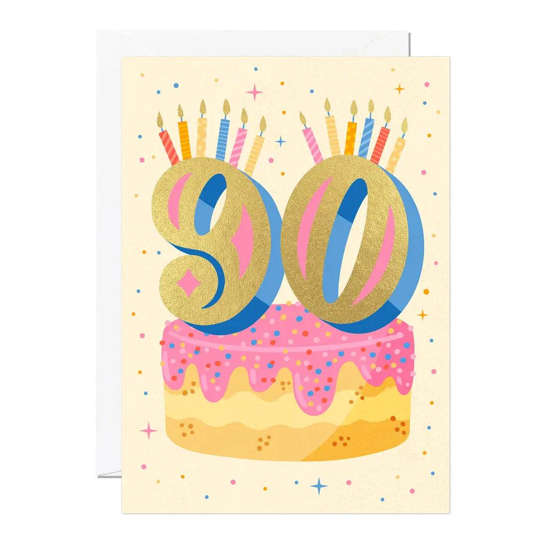 90th Birthday Card