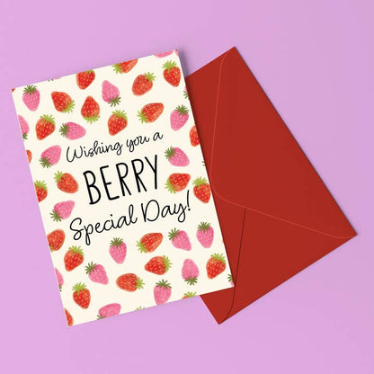 Strawberry Special Day Birthday Card