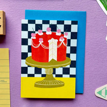 Mini Vintage Layered Cake Birthday Card