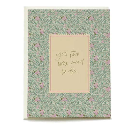 Ditsy Floral Vine + Bloom Wedding Greeting Card
