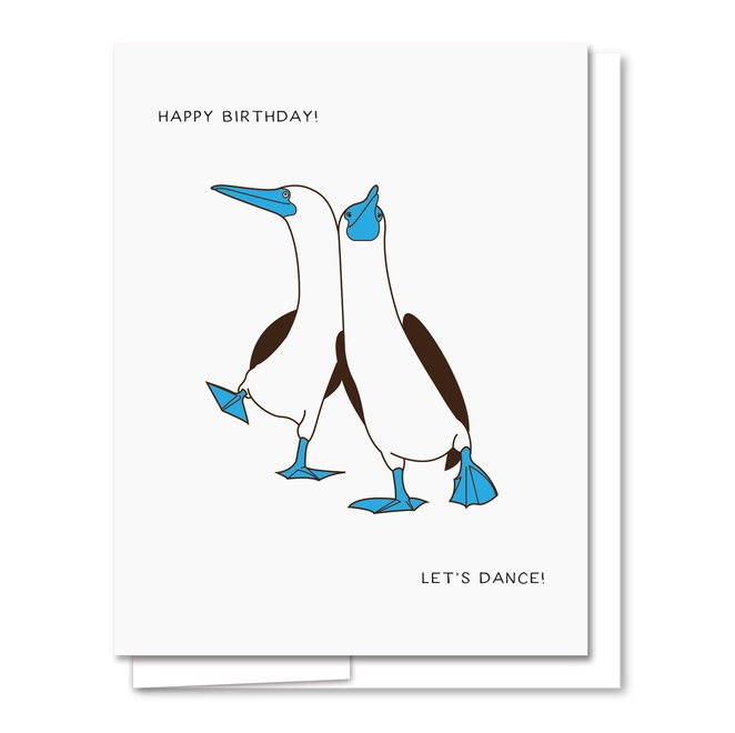 Happy Birthday Booby Letterpress Card