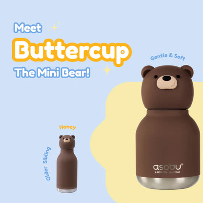 Mini Beastie Brown Bear Water Bottle