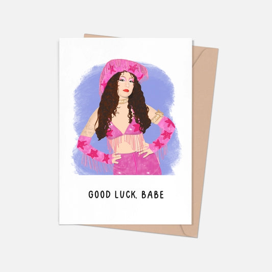 Chappell Roan Good Luck, Babe Greeting Card