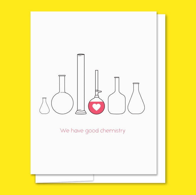 Chemistry Letterpress Card