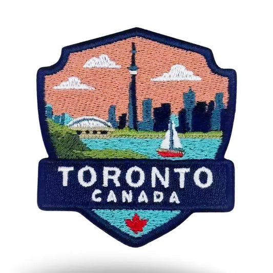 #9 Toronto Skyline CN Tower Embroidered Patch Crest