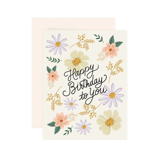 Flourish Birthday Card