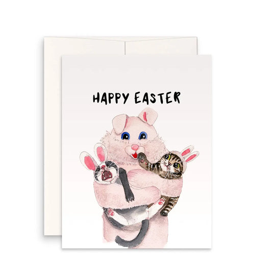 Vintage Easter Bunny Photo Easter Card