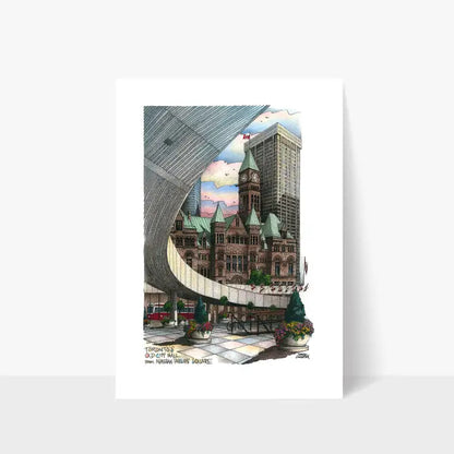 Nathan Phillips Square Toronto Postcard