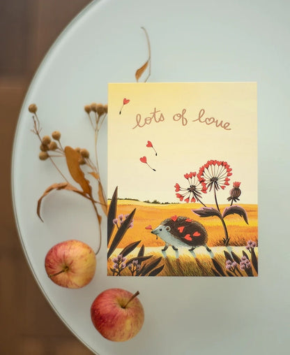 Hedgehog Love Card