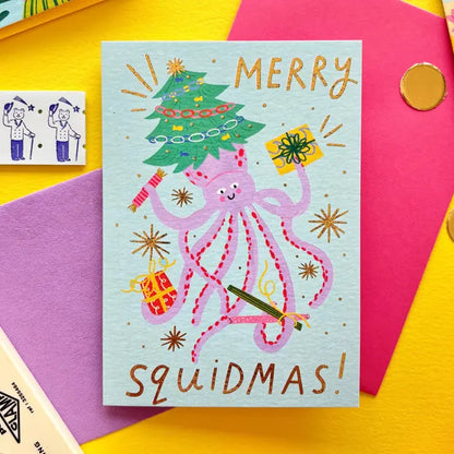 Merry Squidmas Christmas Card