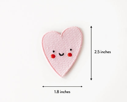 #139 Cute Heart Iron-On Patch