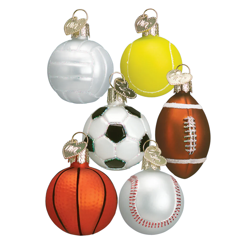 Assorted Miniature Sport Balls Ornament