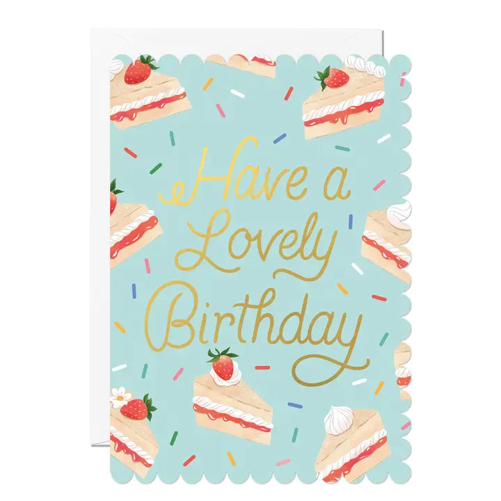 Victoria Sponge Birthday Card