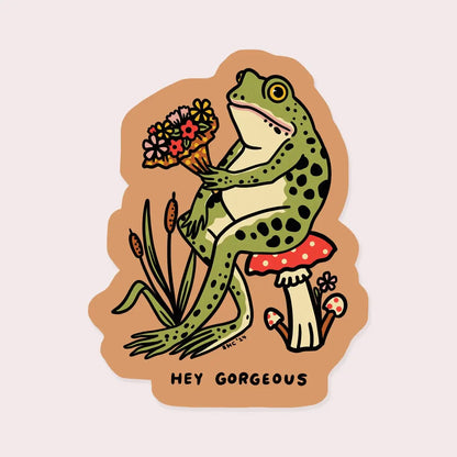 S62 Hey Gorgeous Vinyl Sticker